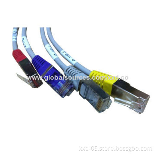Gigabit Ethernet 4-pair 24AWG CU Mold Booted Cat5e/6 Patch Cords, OEM and ODM Orders Welcomed